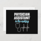 Physician Assistant In Making PA Medical Students Aankondigingskaart (Voorkant / Achterkant)