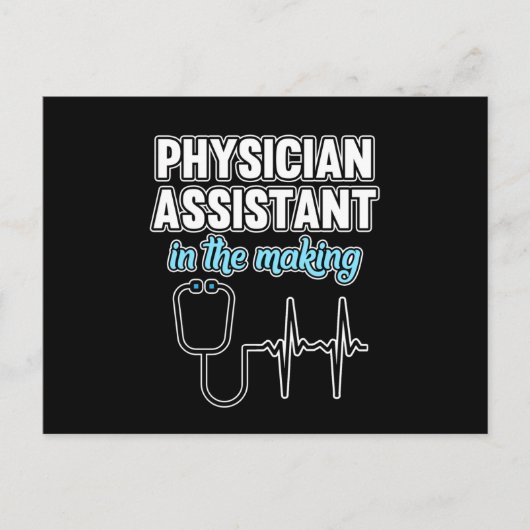 Physician Assistant In Making PA Medical Students Aankondigingskaart (Voorkant)