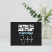 Physician Assistant In Making PA Medical Students Aankondigingskaart (Staand voorkant)