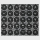 Physician Assistant PA Graduation Black Silver Cadeaupapier (Vlak)