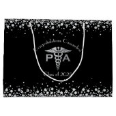 Physician Assistant PA Graduation Black Silver Groot Cadeauzakje (Achterkant)