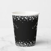 Physician Assistant PA Graduation Black Silver Papieren Bekers (Links)