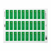 Physician Assistant PA Graduation Green Gold Etiket (Full Sheet)