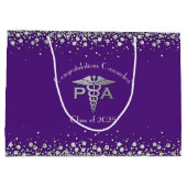 Physician Assistant PA Graduation Purple Silver Groot Cadeauzakje (Achterkant)