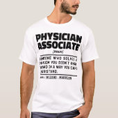 Physician Associate Noun Paramedical Joke Cool T-shirt (Voorkant)