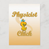 Physicist Chick Briefkaart (Voorkant)