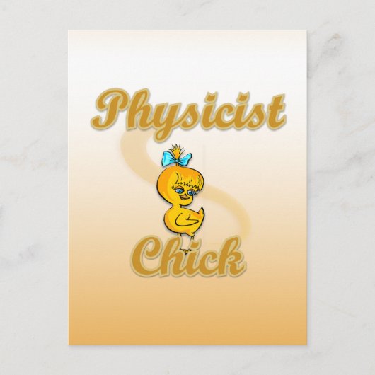 Physicist Chick Briefkaart (Voorkant)