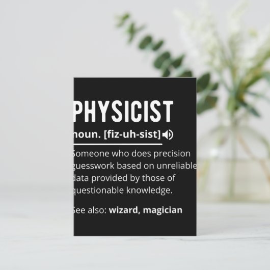 physicist save the date (Staand voorkant)