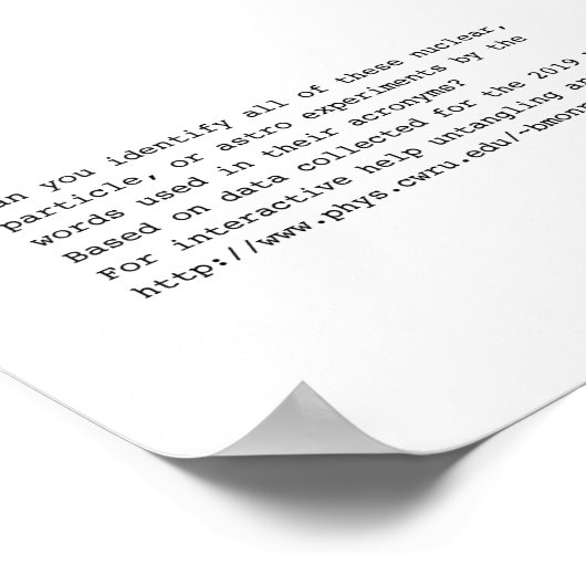 Physics Acronym Puzzle Poster (Hoek)