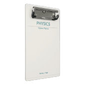 Physics Clipboard – Minimal Design| Custom Name Mini Klembord (Schuin)