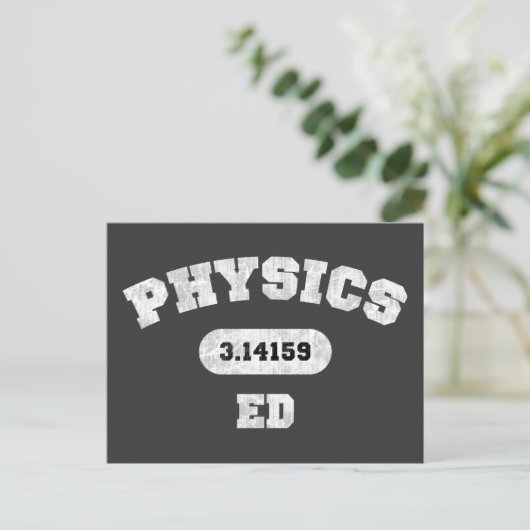 Physics Ed Briefkaart (Staand voorkant)