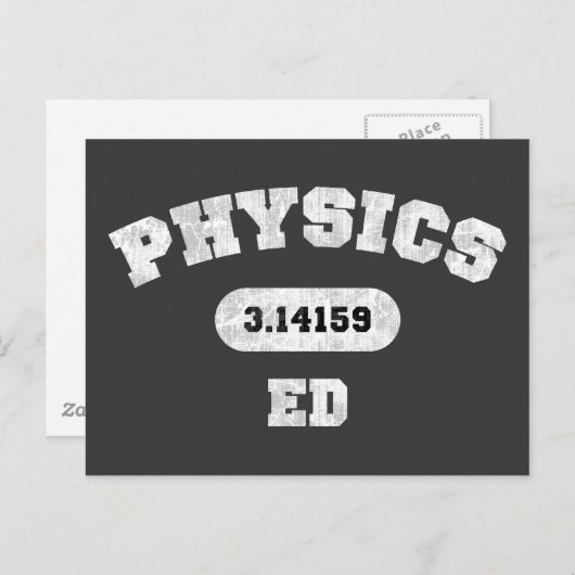 Physics Ed Briefkaart (Voorkant / Achterkant)