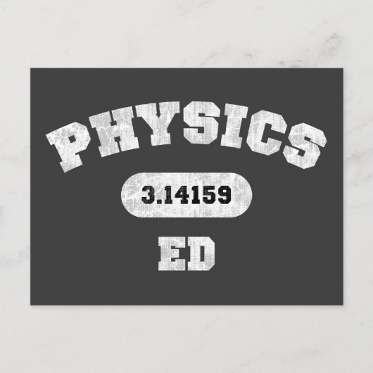 Physics Ed Briefkaart (Voorkant)