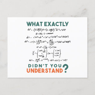 Physics formula Joke Briefkaart