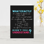 Physics formula Joke funny Math Kaart (Gele Bloem)