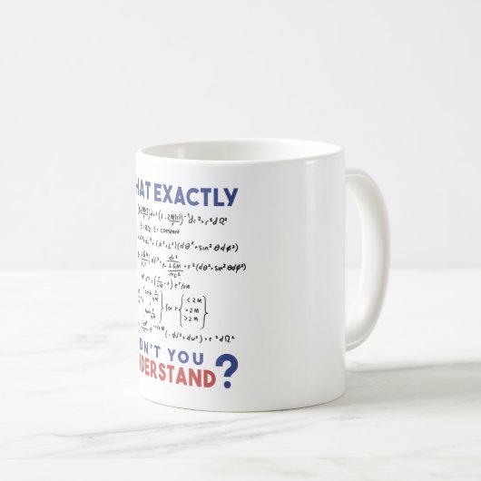 Physics formula Joke Koffiemok (Voorkant rechts)