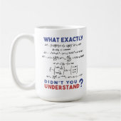 Physics formula Joke Koffiemok (Links)