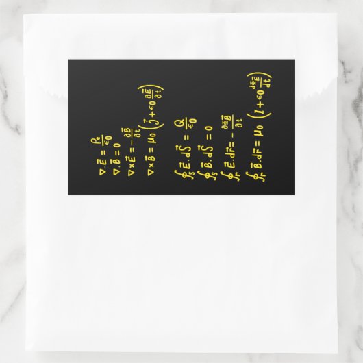 Physics Formula Square Sticker Invitation (Tas)