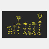 Physics Formula Square Sticker Invitation (Voorkant)