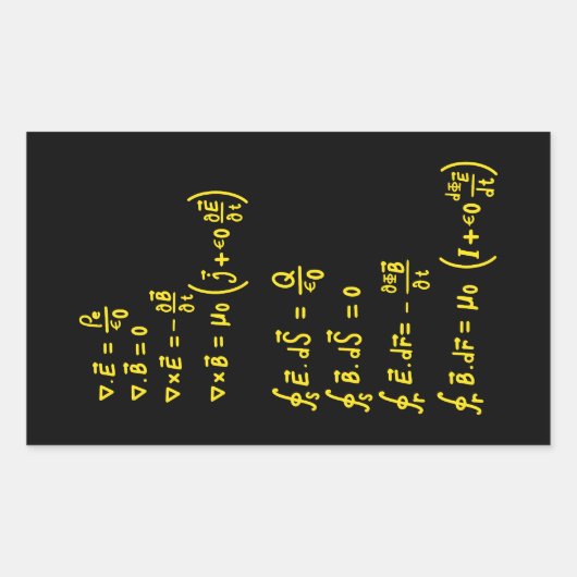 Physics Formula Square Sticker Invitation (Voorkant)