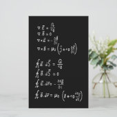 Physics Formula Square Sticker Invitation (Staand voorkant)