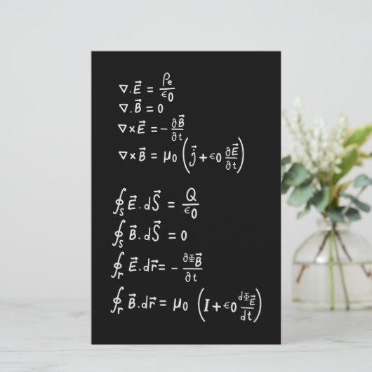 Physics Formula Square Sticker Invitation (Staand voorkant)