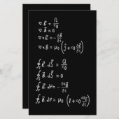 Physics Formula Square Sticker Invitation (Voorkant / Achterkant)