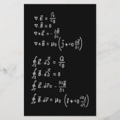 Physics Formula Square Sticker Invitation (Voorkant)