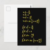 Physics Formula Square Sticker Invitation Briefkaart (Voorkant / Achterkant)