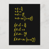 Physics Formula Square Sticker Invitation Briefkaart (Voorkant)