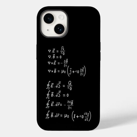 Physics Formula Square Sticker Invitation Case-Mate iPhone Case (Achterkant)