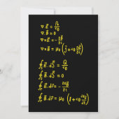 Physics Formula Square Sticker Invitation Feestdagenkaart (Voorkant)