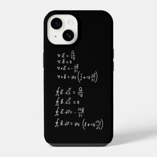 Physics Formula Square Sticker Invitation iPhone Hoesje (Achterkant)