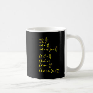Physics Formula Square Sticker Invitation Koffiemok