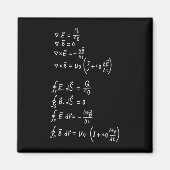 Physics Formula Square Sticker Invitation Magneet (Voorkant)