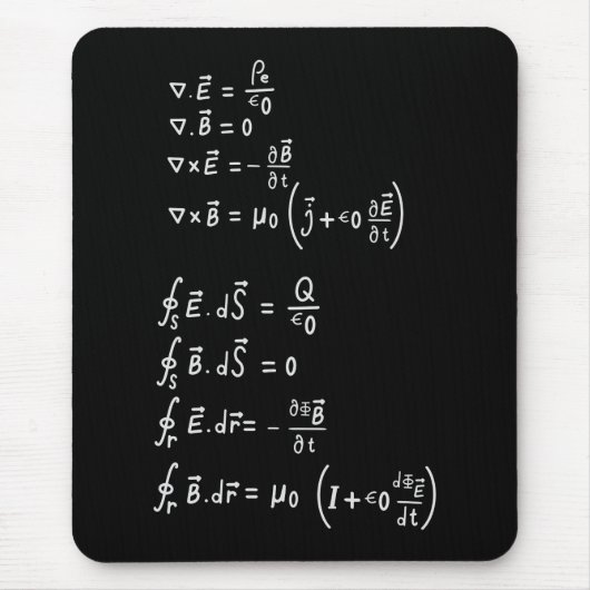Physics Formula Square Sticker Invitation Muismat (Voorkant)