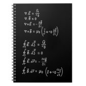 Physics Formula Square Sticker Invitation Notitieboek (Voorkant)
