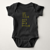 Physics Formula Square Sticker Invitation Romper (Voorkant)