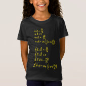 Physics Formula Square Sticker Invitation T-shirt (Voorkant)