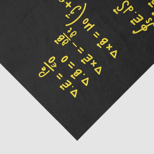 Physics Formula Square Sticker Invitation Tissuepapier (Detail)