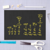 Physics Formula Square Sticker Invitation Tissuepapier (Craft)