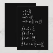 Physics Formula Square Sticker Kaart (Voorkant / Achterkant)