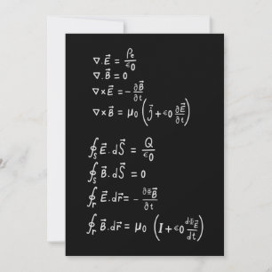 Physics Formula Square Sticker Kaart