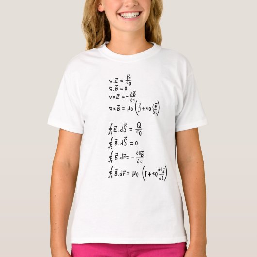 Physics Formula T-Shirt Invitation Square Sticker (Voorkant)