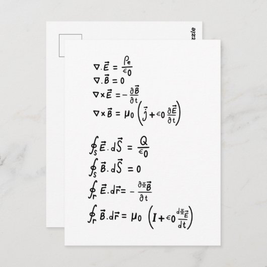 Physics Formula T-Shirt Invitation Square Sticker Briefkaart (Voorkant / Achterkant)