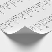 Physics Formula T-Shirt Invitation Square Sticker Cadeaupapier (Hoek)