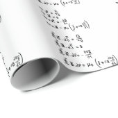 Physics Formula T-Shirt Invitation Square Sticker Cadeaupapier (Rol Hoek)