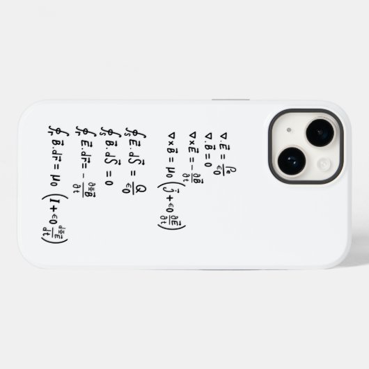Physics Formula T-Shirt Invitation Square Sticker Case-Mate iPhone Case (Achterkant (horizontaal))