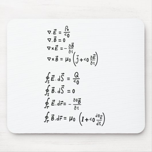 Physics Formula T-Shirt Invitation Square Sticker Muismat (Voorkant)