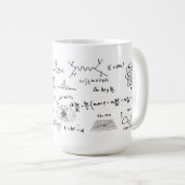 Physics Formulas Coffe Mug Koffiemok (Voorkant rechts)